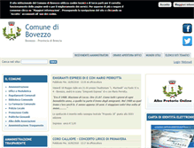 Tablet Screenshot of comune.bovezzo.bs.it